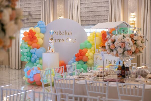 Nikolas Turns One banquet hall decorations